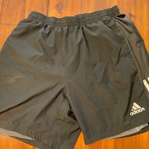 black adidas sport shorts